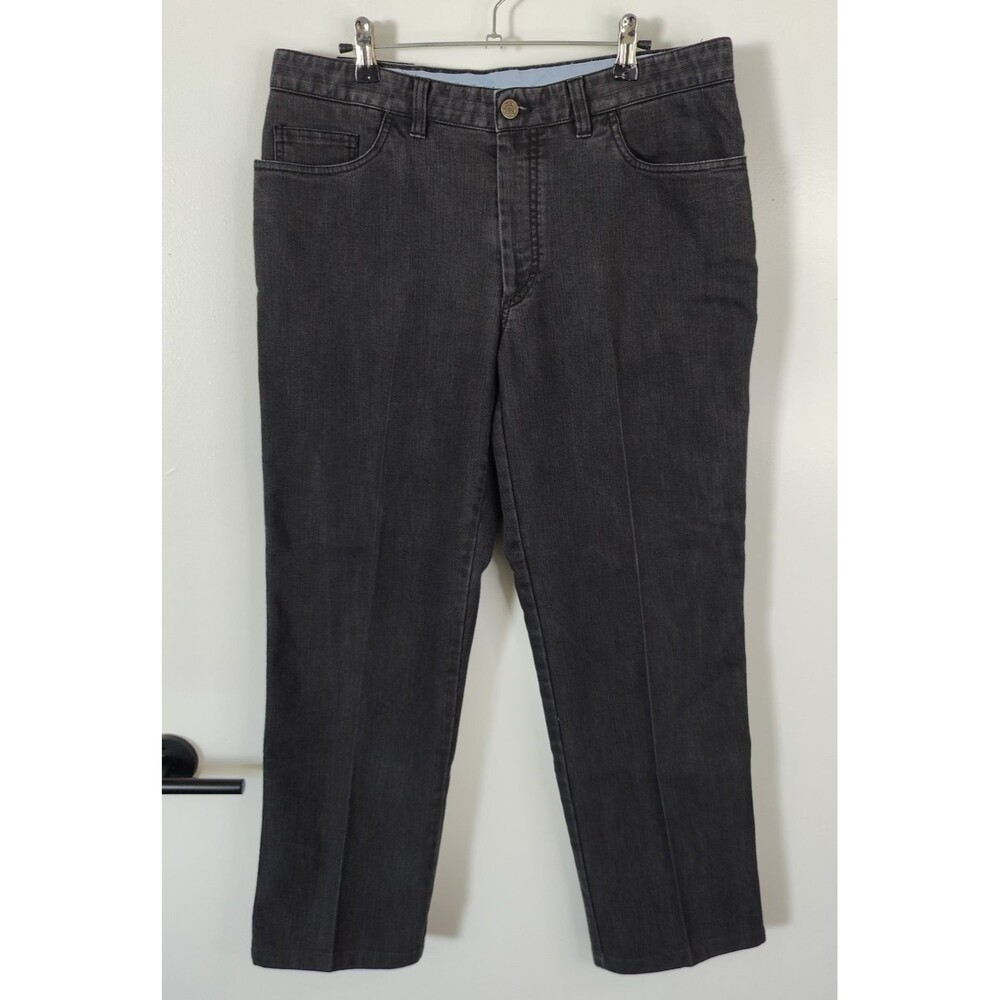 Brioni Marmolada Black Denim Jean Mens Size 36R 34x29 Straight Leg Made in Italy
